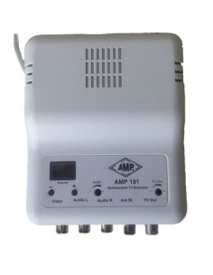 AMP191 Modulador A/V estéreo digital programable 5/2150 MHz autoalimentado