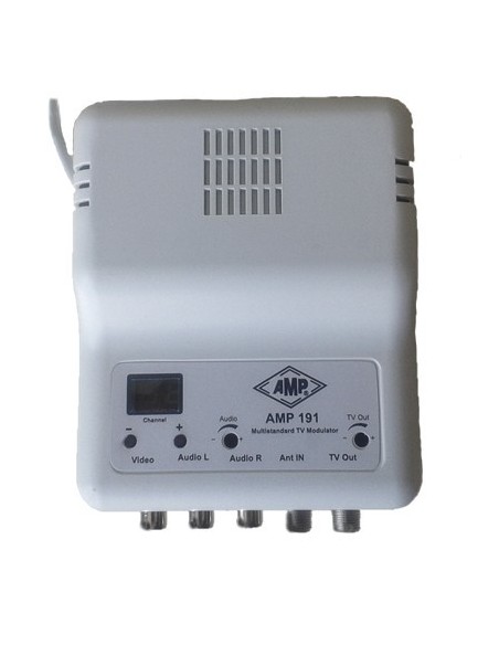 AMP191 Modulador A/V estéreo digital programable 5/2150 MHz autoalimentado