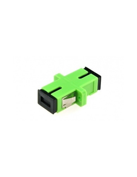 AMP910 Adaptador SC-SC APC SM símplex, zirconia, verde