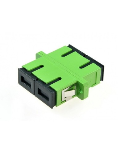 AMP912 Adaptador SC-SC APC SM dúplex, zirconia, verde