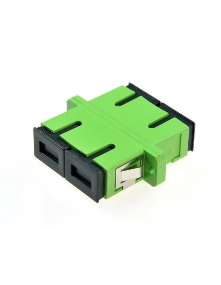 AMP912 Adaptador SC-SC APC SM dúplex, zirconia, verde