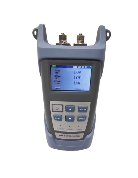 AMP952 Medidor de potencia óptica PON 1310-1490-1550 nm con adaptador LC