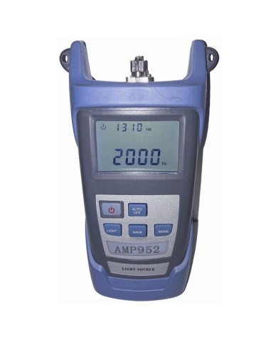 AMP952 Fuente de luz óptica 1310-1490-1550 nm con adaptador LC