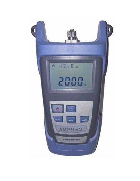 AMP952 Fuente de luz óptica 1310-1490-1550 nm con adaptador LC