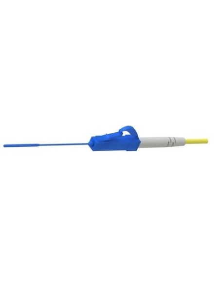 AMP904 Conector SC/APC por fusión SM cable 3,3x2,2 y 0,9mm IL 0,2dB azul