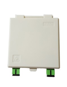 AMP928 Caja terminal interior FO 86x86x23mm con 2 adaptadores SC/APC incluidos