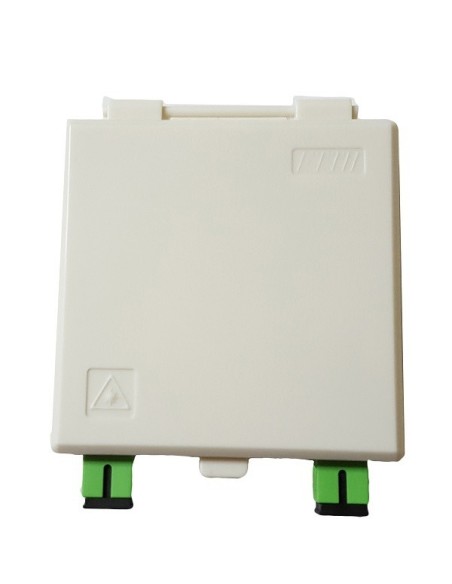 AMP928 Caja terminal interior FO 86x86x23mm con 2 adaptadores SC/APC incluidos