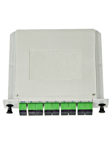 AMP920/2 Splitter óptico SM 1x8 SC/APC Tipo Cassette LGX