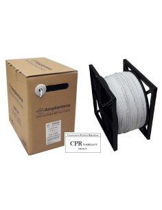 AMP538 Cable UTP Cat5E CCA LSZH Blanco, 305m, CPR Euroclass Eca