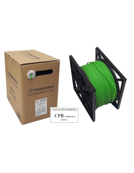 AMP540 Cable UTP Cat5E LSZH Verde, 305m, CPR Euroclass Eca