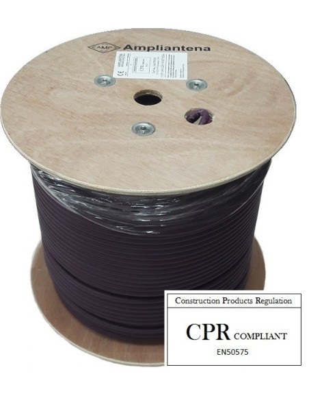 AMP568 Cable FTP Cat6 LSZH Violeta, 305m, CPR Euroclass Eca