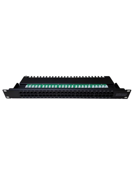 AMP670 Panel de parcheo vacío 19" FTP 24 puertos 1U bastidor trasero