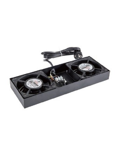 AMP618 Conjunto 2 ventiladores para rack 19" de 6U, 9U y 15U techo armario 600mm
