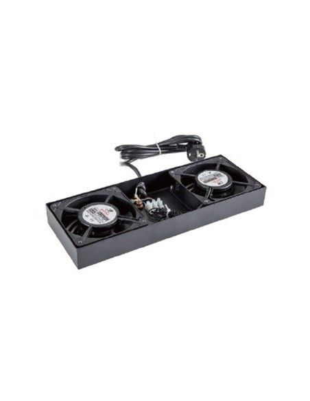 AMP618 Conjunto 2 ventiladores para rack 19" de 6U, 9U y 15U techo armario 600mm