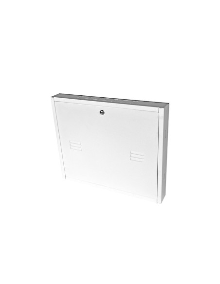 Coffret de terminaison de réseau métal avec grille d'aération 500x600x80mm