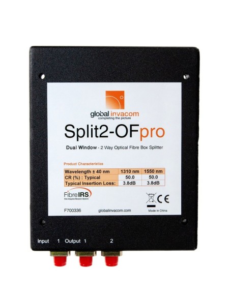 Optical distributor 1 input and 2 outputs Global Invacom