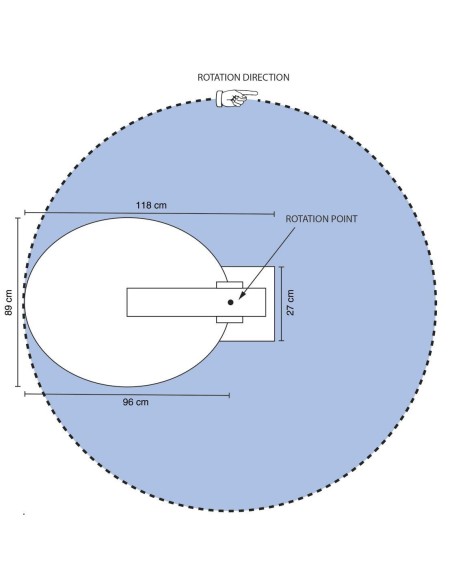 Automatic satellite antenna for caravan 85cm