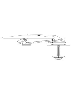Antena satélite manual para caravana 60cm 2