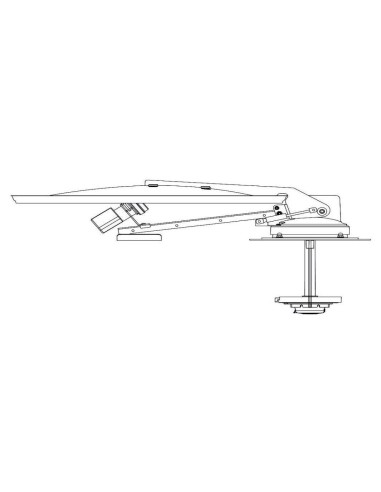 Wind-Up satellite antenna for caravan 60cm