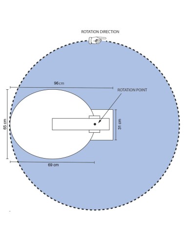 Automatic satellite antenna for caravan 60cm