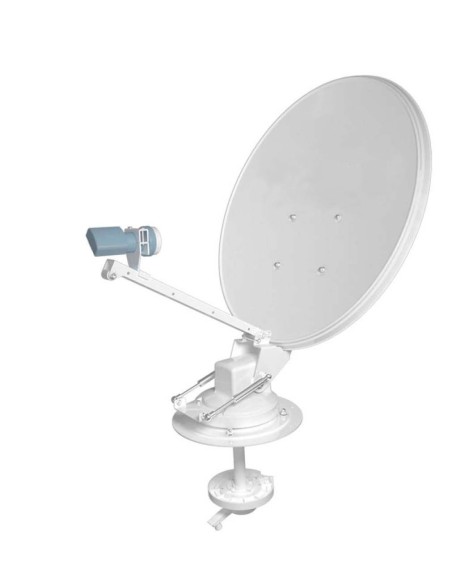Wind-Up satellite antenna for caravan 60cm