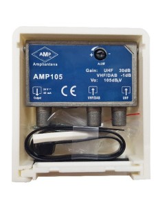 Mast amplifier 2 inputs  0dB VHF+DAB/30dB UHF LTE700/5G 2