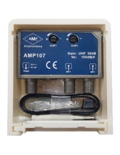 Mast amplifier 2 inputs UHF 30 dB LTE700/5G 2
