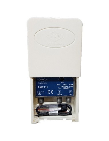 Amplificador de mástil 2E 0dB VHF+DAB/ 40dB UHF "LTE"
