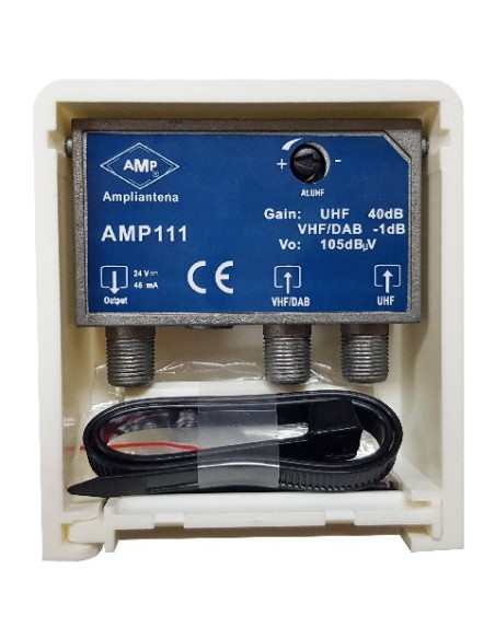 Mast amplifier 2 inputs VHF+DAB / UHF (40dB) LTE700/5G