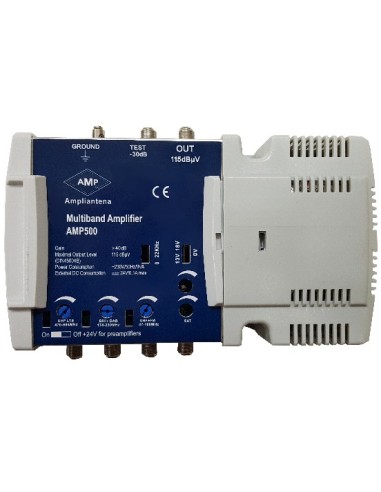AMP500 Central Amplificación 4 entradas multibanda 40 dB satélite