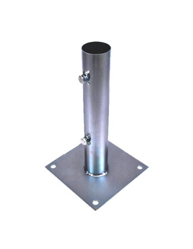 Ground base plate for mast up to 55mm diameter