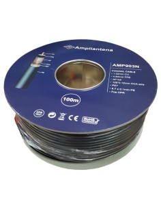 Coaxial cable CU black PE CPR Fca 100m