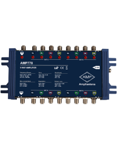 Amplificador 9 entradas para multiswitch
