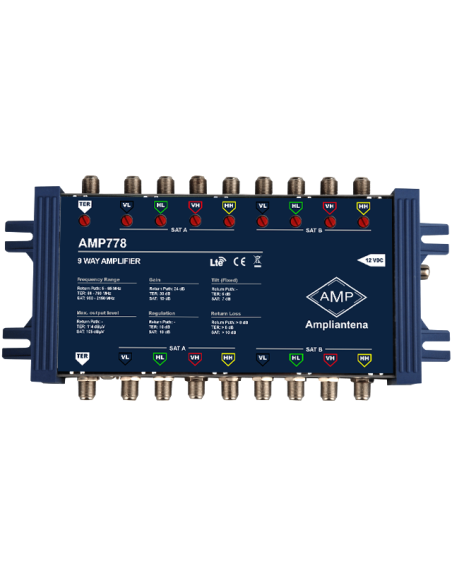 Amplificateur 9 entrées pour commutateur