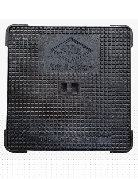 Tapa con marco de acero para arqueta 50x50x5 cm