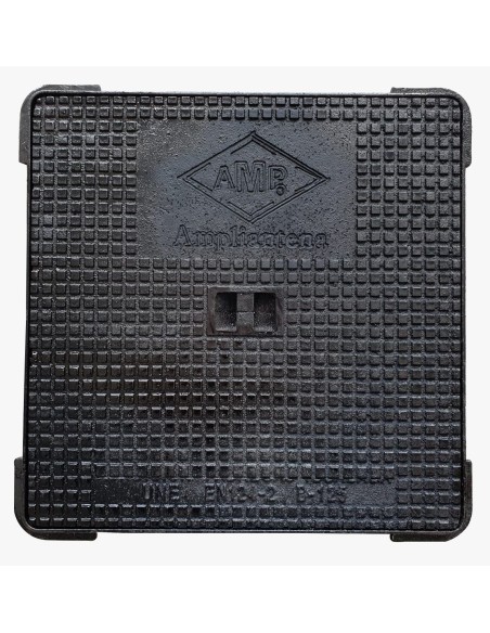 Manhole cover and frame 12,5 Tm Steel 60x60x5 cm  20 Kg