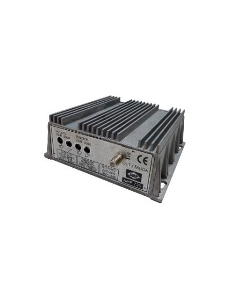 Amplificateur de tronc 32dB auto-alimenté TNT + Satellite - 1 Entrée/1 Sortie avec canal de retour 5-65MHz