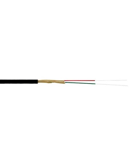 Câble 2 fibres optiques SM 9/125/900 G657A2 3mm PE noir