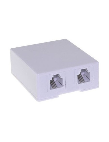 Caja terminal de superficie con 2 puertos RJ45