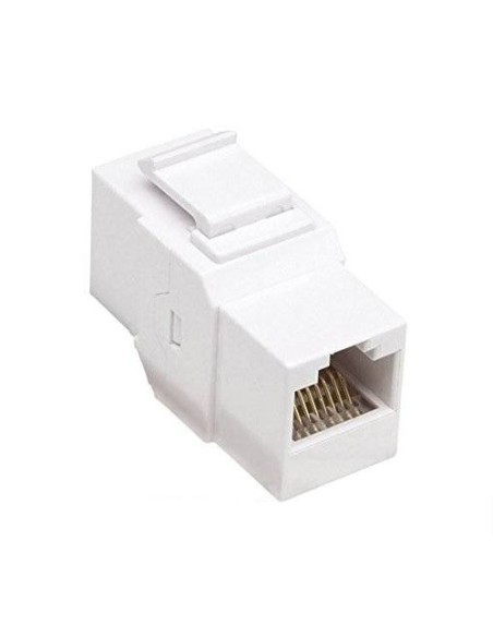 Connecteur femelle RJ45 UTP Cat5E blanc 90 degrés