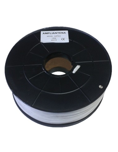 Câble coaxial CU blanc 100m