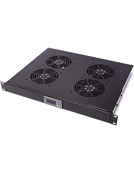 Conjunto 4 ventiladores rack 19" con termostato on/off