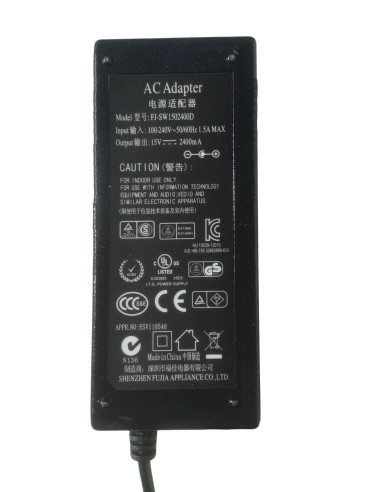 AMP101/5 Fuente de alimentación 15V 1,5A (Repuesto centrales tipo Johansson)