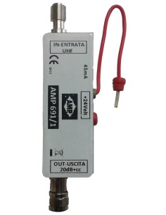 AMP691 Previo enchufable UHF 18dB 12Vcc