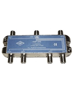 AMP646 Distribuidor Blindado 5-2500 MHz 6 salidas