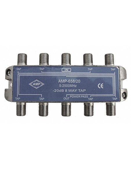 AMP658/20 Derivador directivo 8 derivaciones 20dB
