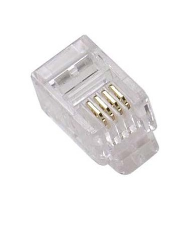 AMP726 Conector RJ11 macho Cat.3 2p 6p4c 6u"