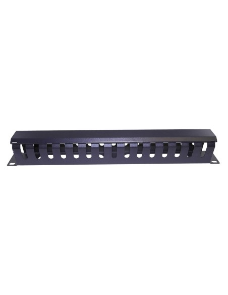 AMP658 Organizador cables metálicos 19" 1U con tapa