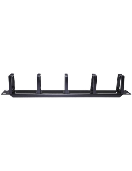 AMP660 Organizador cables metálicos 19" 1U 5 anillas plásticas