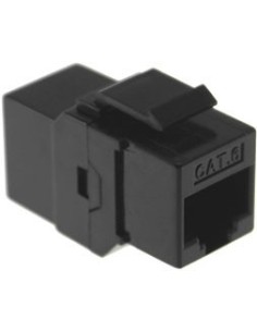 AMP742 Conector acoplador en línea Cat.6 UTP RJ45/RJ45 negro